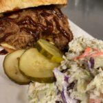 BBQ Pork with Summer Slaw